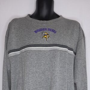 Logo Athletic Vintage 90s NFL Minnesota Vikings Sweatshirt XL Thermal BP-3070